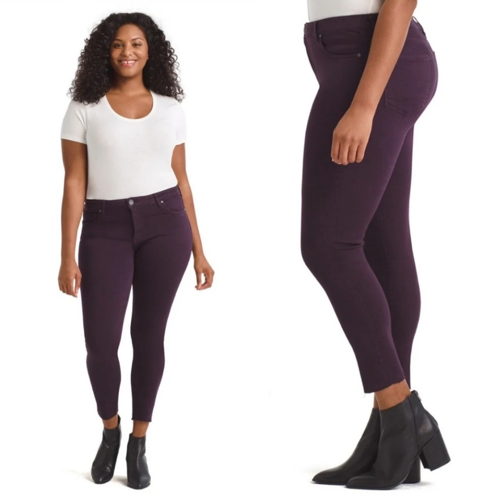 Kut from the Kloth Purple Donna High Rise Ankle Skinny Women Size 8